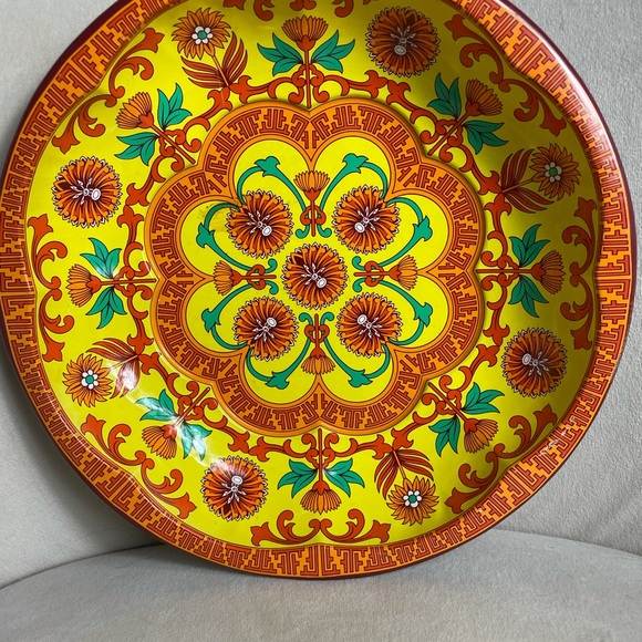 Vintage 1970’s Daher Decorated Tin Retro Plate - Picture 2 of 11